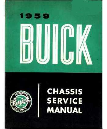 1959 Buick Shop Manual on CD 1959 Buick chassis service manual