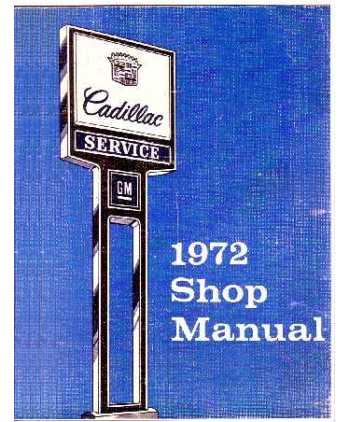 1972 Cadillac Shop Manual on CD 1972 Shop Manual 1972 Fisher Body Service